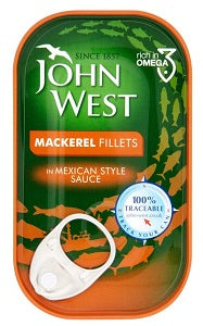 John West Mackerel Fillets In Mexican Style Sauce 125 g