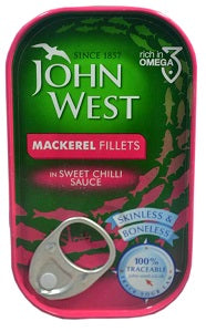 John West Mackerel Fillets In Sweet Chilli Sauce 125 g