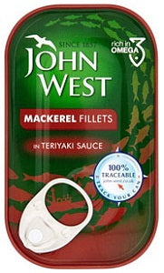 John West Mackerel Fillets In Teriyaki Sauce 125 g