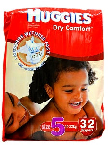 Huggies Dry Comfort Size 5 12-22 kg x32