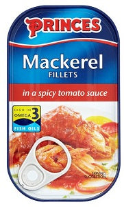 Princes Mackerel Fillet In Spicy Tomato Sauce 125 g