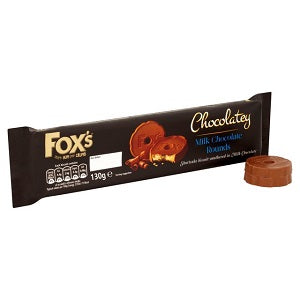 Fox's Chocolatey Milk Chocolate Rounds 130 g