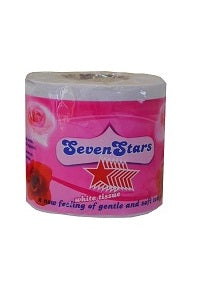 Seven Stars Toilet Tissue 2 Ply 1 Roll x48