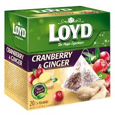 Loyd Cranberry & Ginger Tea 40 g x20