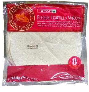 Spar Flour Tortilla Wraps 320 g x8