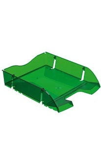 Herlitz Filing Tray Space Made From Recycleable Pet - Bottle Green Translucent