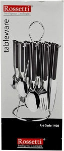 Rossetti Stainless Steel Cutlery Set Black 1408 x24