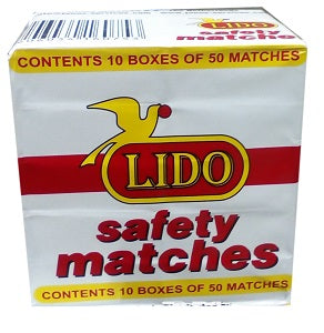 Lido Safety Matches 10 Boxes