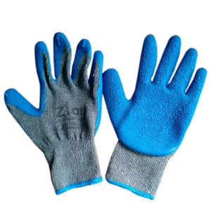 Work Hand Gloves Rubber 1 Pair - Large x6
