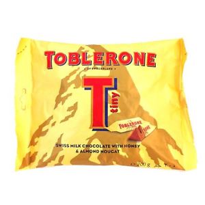 Toblerone Tiny Honey & Almond Nougat Swiss Milk Chocolate 200 g