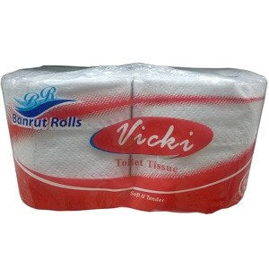Banrut Rolls Vicki Soft & Tender Toilet Tissue 2 Ply 2 Rolls