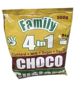 Family Custard Choco 4 in 1 Sachet 500 g
