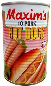 Maxim's Pork Hot Dogs 430 g x10