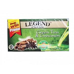 Legend Green Tea & Cinnamon 50 g x25