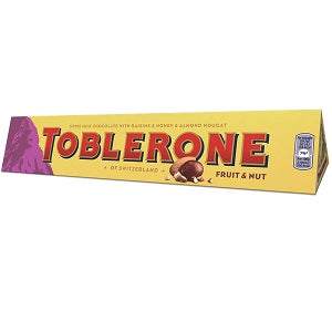 Toblerone Swiss Milk Chocolate Fruit & Nut 100 g