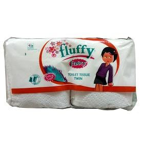 Fluffy Fancy Toilet Tissue 2 Ply 2 Rolls