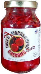 Dell's Maraschino Cherries With Stems 284 g