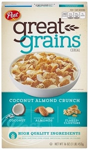 Post Great Grains Coconut Almond Crunch 453 g