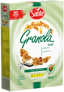 Sante Granola Cereal Peanut & Coconut 500 g