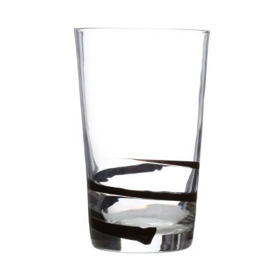 Premier Black Swirl Glass Tumbler 55 cl