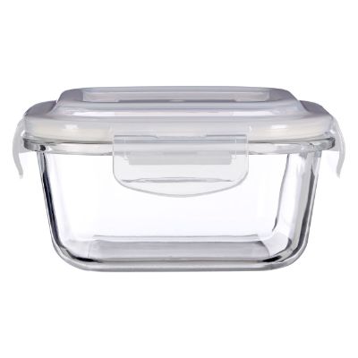 Premier Freska Square 2 Compartment Glass Container 520 ml