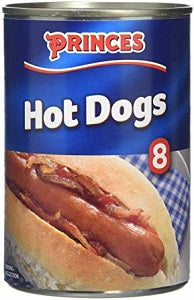 Princes Hot Dog Sausages 400 g x8 x12