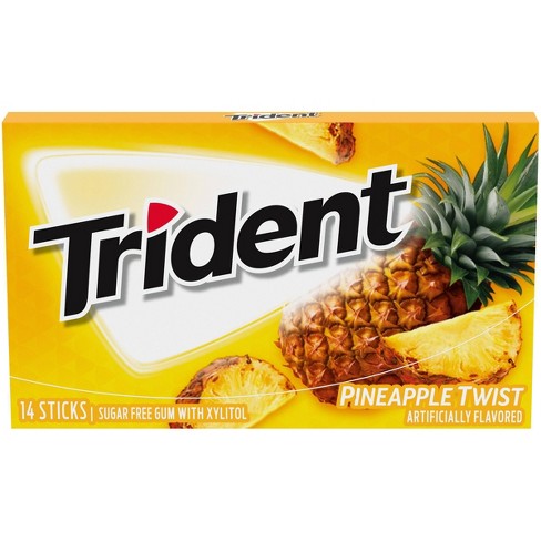 Trident Twist Sugar Free Chewing Gum Pineapple x14