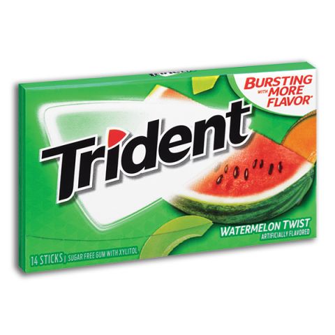Trident Twist Sugar Free Chewing Gum Watermelon x14