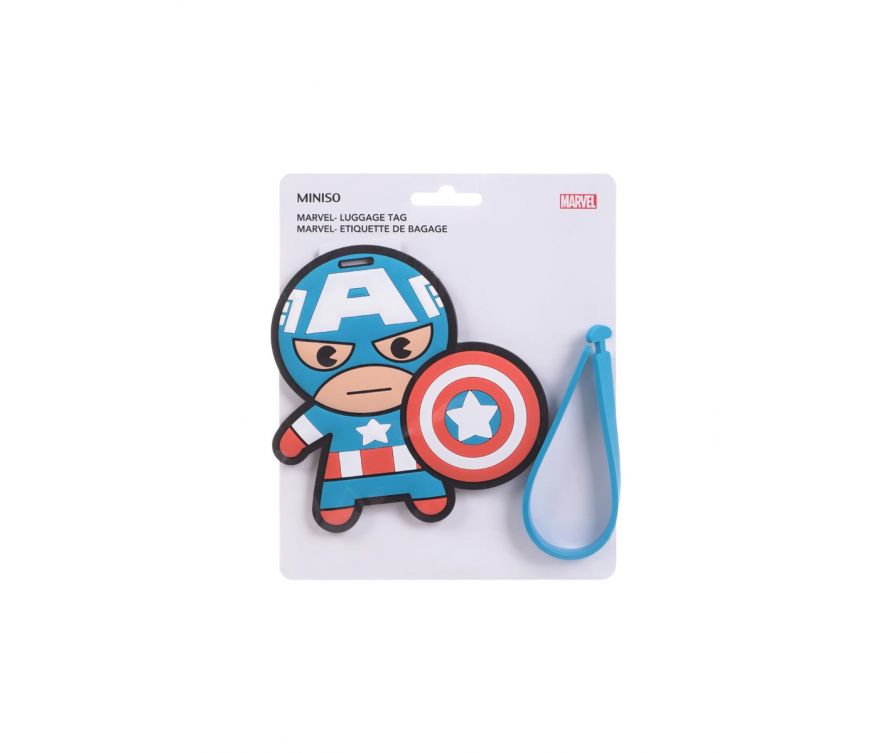 Miniso Rectangle Luggage Tag - Captain America