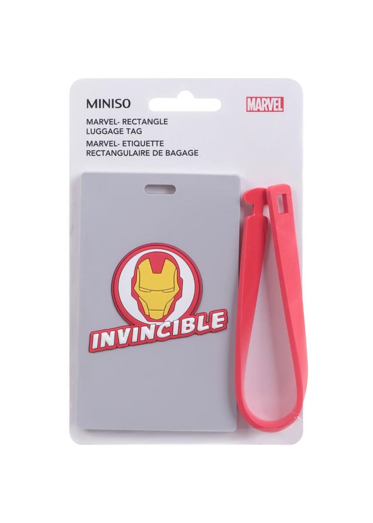 Miniso Rectangle Luggage Tag - Invincible Marvel