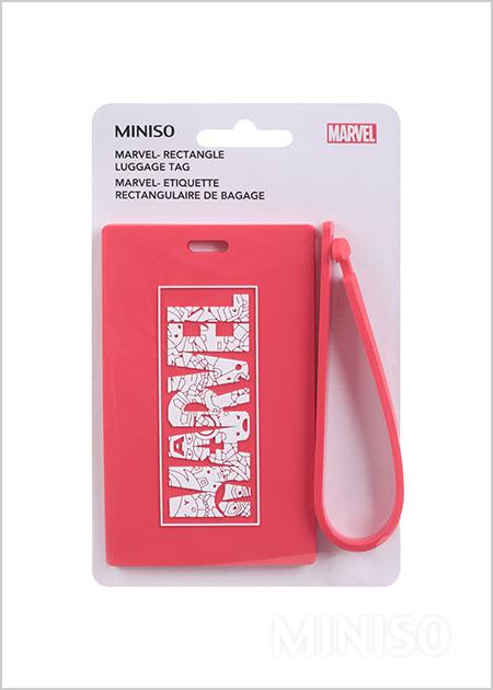 Miniso Rectangle Luggage Tag - Marvel