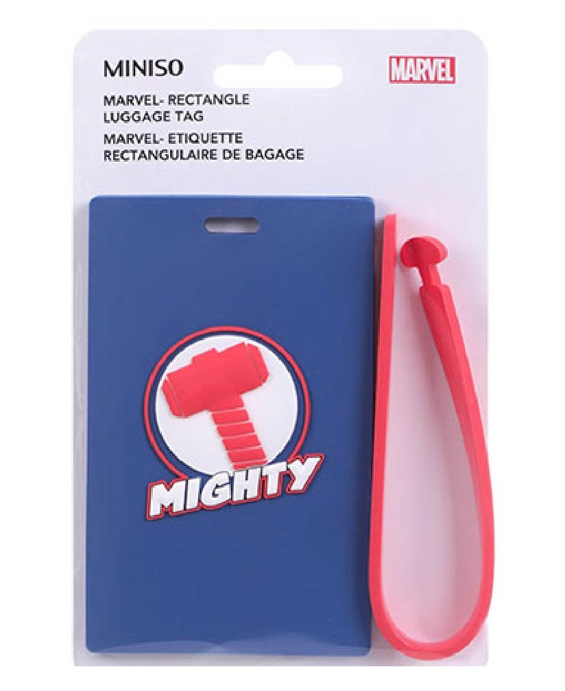 Miniso Rectangle Luggage Tag - Mighty Marvel