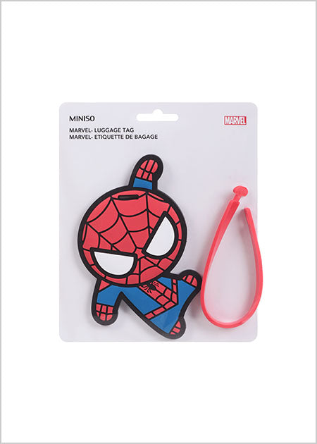 Miniso Rectangle Luggage Tag - Spiderman