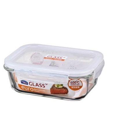 Miniso Rectangle High Borosilicate Glass Food Container 630 ml