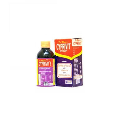 Cyprivit Syrup Cyproheptadine With Vitamins & Amino Acids 200 ml