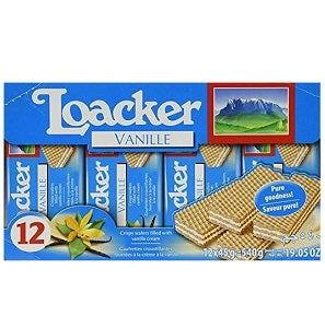 Loacker Crispy Wafers Filled With Vanilla Cream 45 g x5