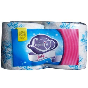 Lamis Toilet Tissue Tulip Soft 2 Ply 2 Rolls x12