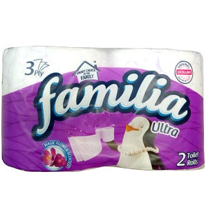 Familia Toilet Tissue Ultra Magic Flower Scented 3 Ply 2 Rolls