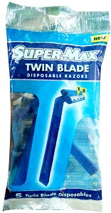 Supermax Twin Blade Disposable Single Razor