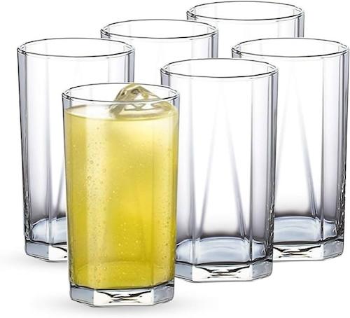 Ocean Glassware Refreshing Moment Pyramid Hi Ball Water Glass 300 ml x6