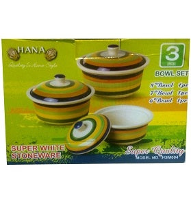 Hana Bowl Set x3