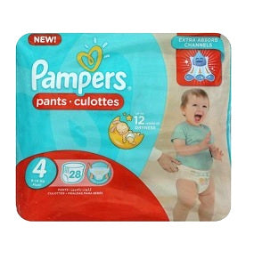 Pampers Pants Size 4 Maxi 9-14 kg x28 (PROMO)
