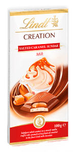 Lindt Creation Salted Caramel Sundae Milk Chocolate 100 g