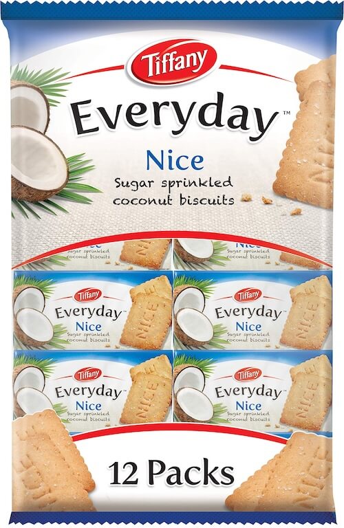 Tiffany Everyday Nice Sugar Sprinkle Coconut Biscuits 50 g 12 Packs