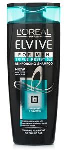 L'Oreal Elvive Shampoo Triple Resist X3 Reinforcing For Men 400 ml