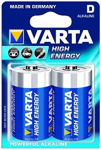 Varta High Energy Alkaline Battery D x2