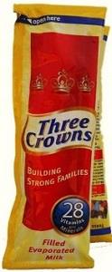 Three Crowns Evaporated Milk Sachet 30 g x6