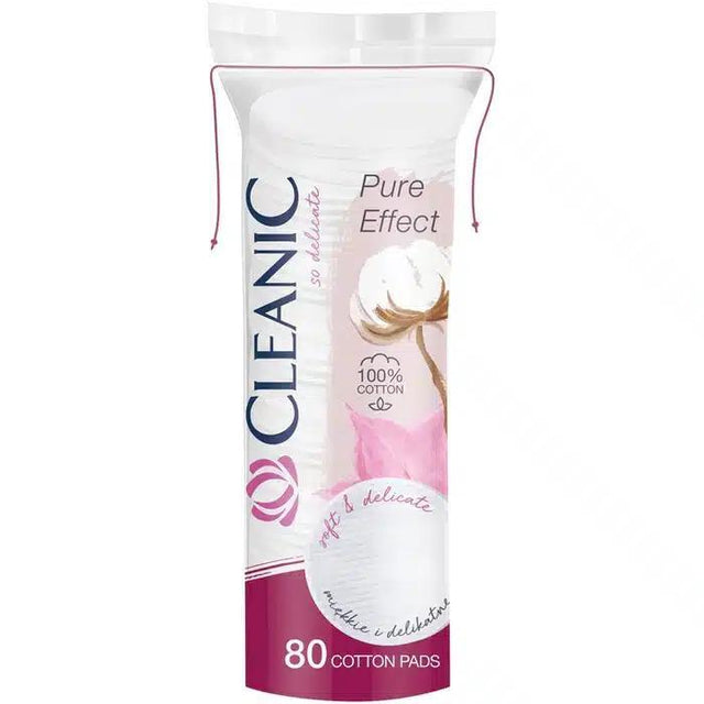 Cleanic Cosmetic Pads Pure Effect Soft Touch x80