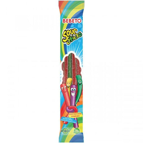 Bebeto Sour Sticks Mix Fruit Flavoured Candy 35 g