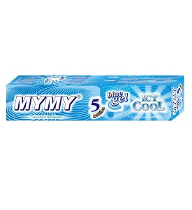 MyMy Toothpaste Blue Gel Icy Cool Flouride 125 g x10